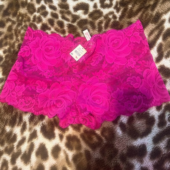 Victoria's Secret Other - Pink Laced Victoria Secret Boy Shorts
